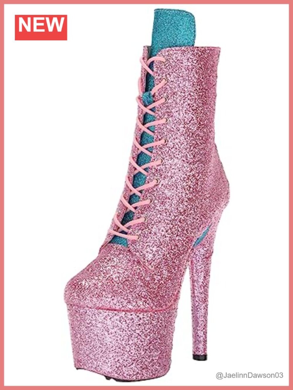 Ellie Shoes 709-teressa Sparkly Ankle Boot Corset Detail Stiletto Heel Round Toe